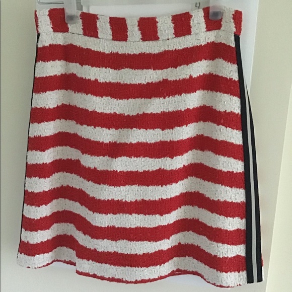 MSGM red tweed skirt size 42/ M - Picture 4 of 6